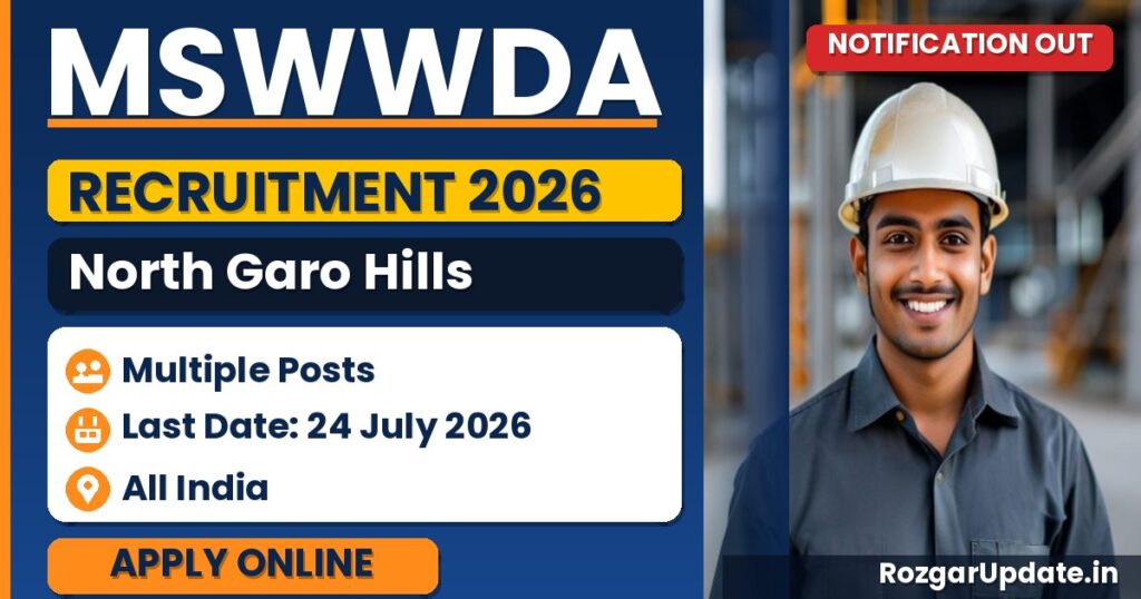 MSWWDA North Garo Hills Recruitment 2026 - banner image