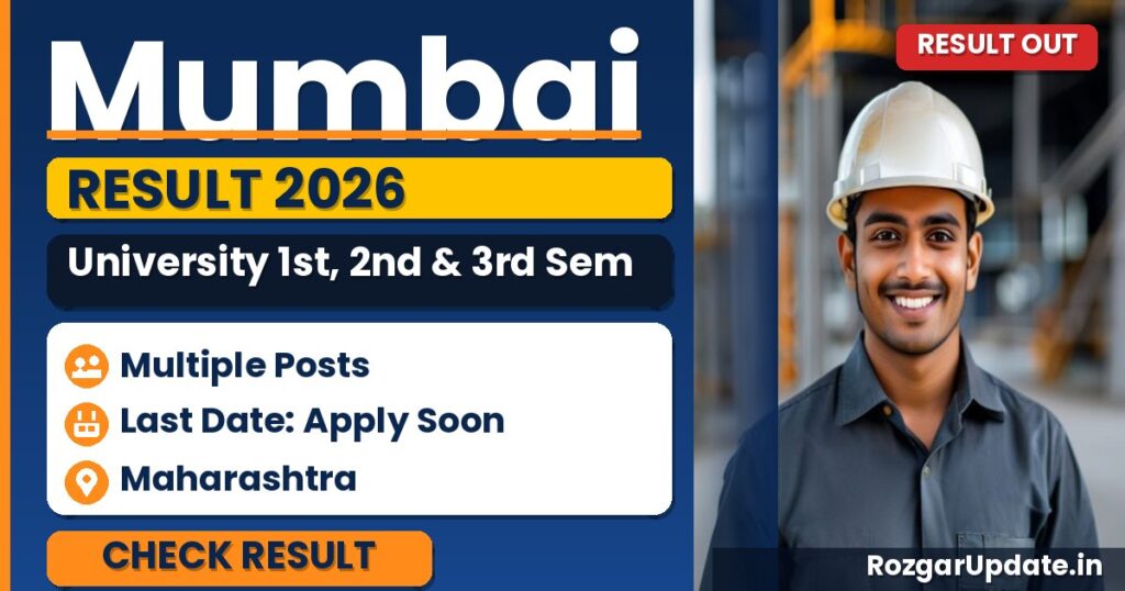 Mumbai University 1st, 2nd & 3rd Sem Result 2026 Out - banner image
