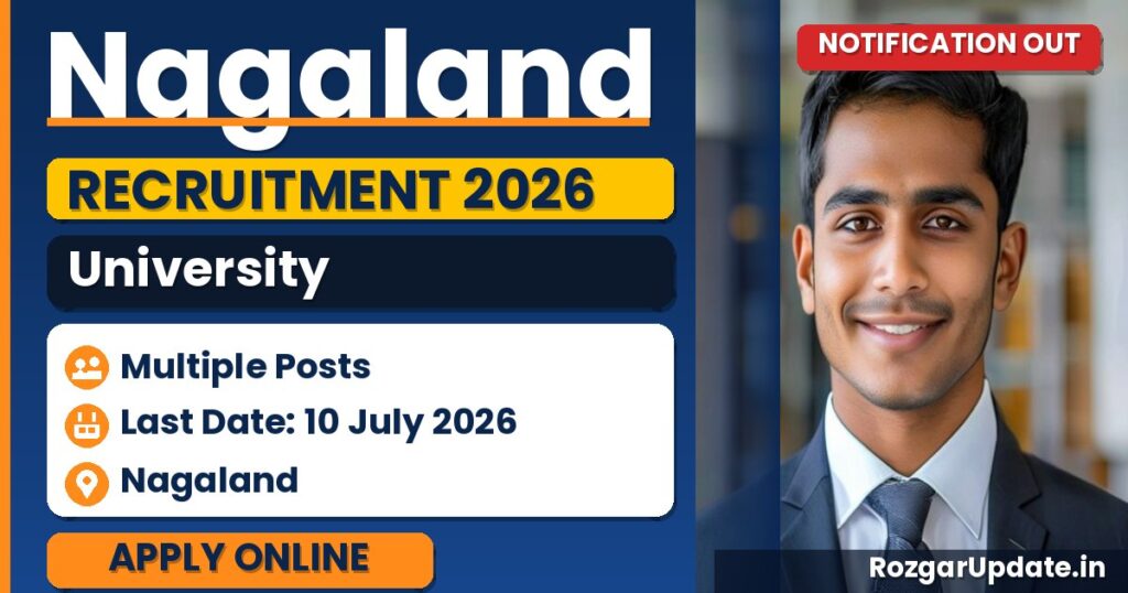 Nagaland University Recruitment 2026 - banner image