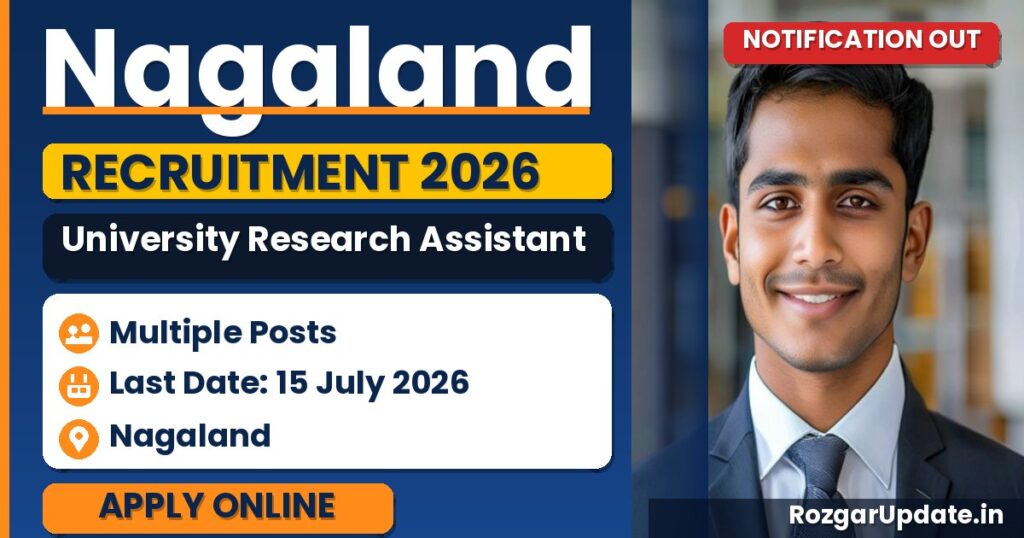 Nagaland University Research Assistant Recruitment 2026 - banner image