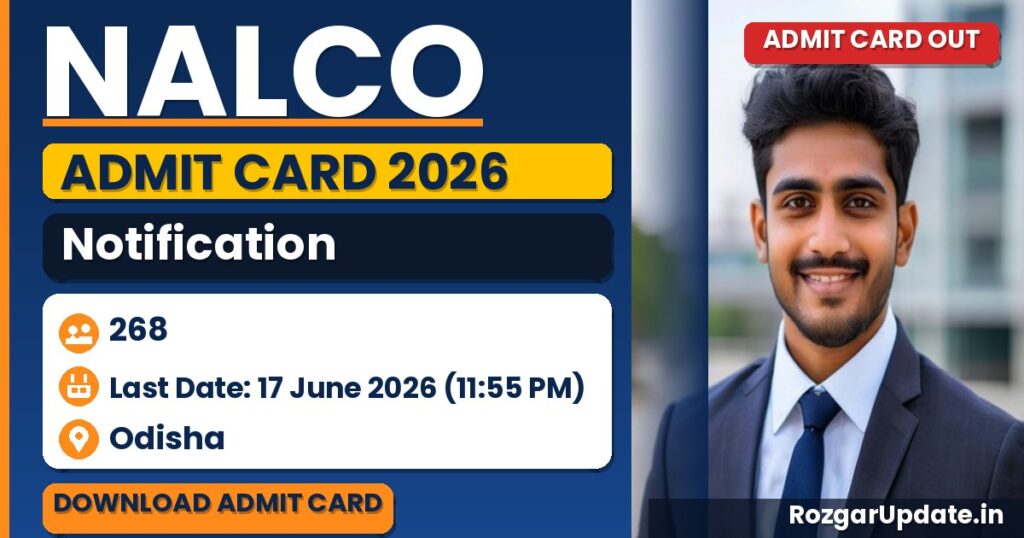 NALCO Admit Card 2026: Download Non-Executive Hall Ticket Now - banner image