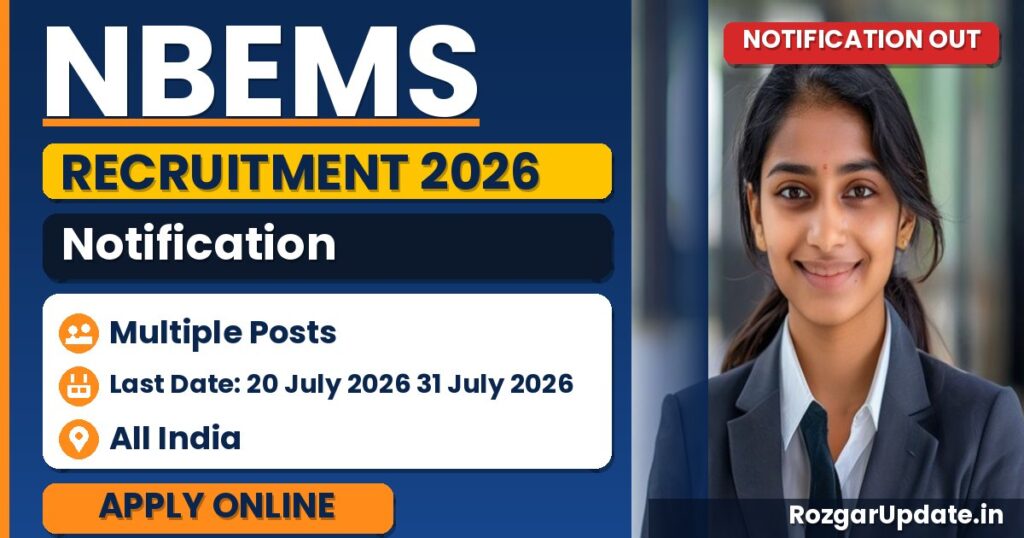 NBEMS Recruitment 2026 - banner image