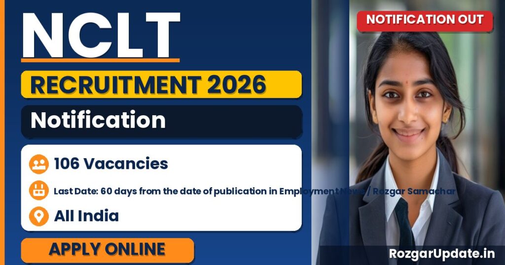 NCLT Recruitment 2026 - banner image
