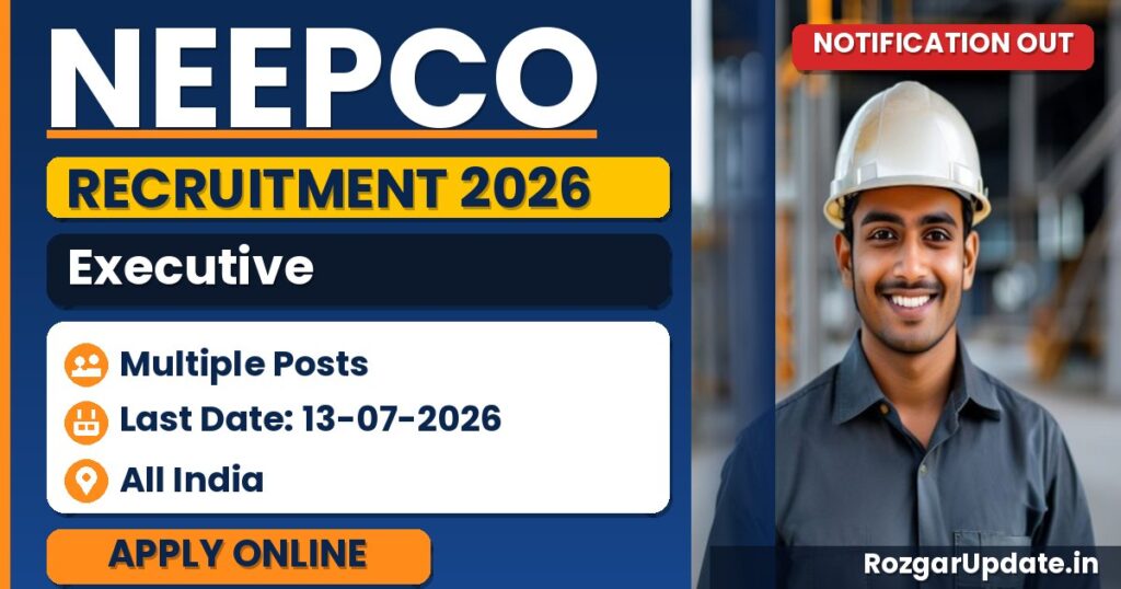 NEEPCO Executive Recruitment 2026 - banner image