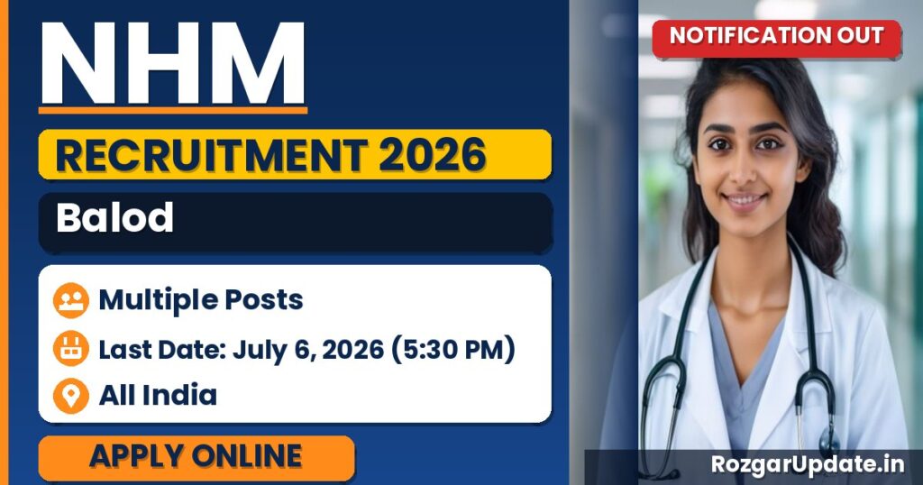 NHM Balod Recruitment 2026 - banner image