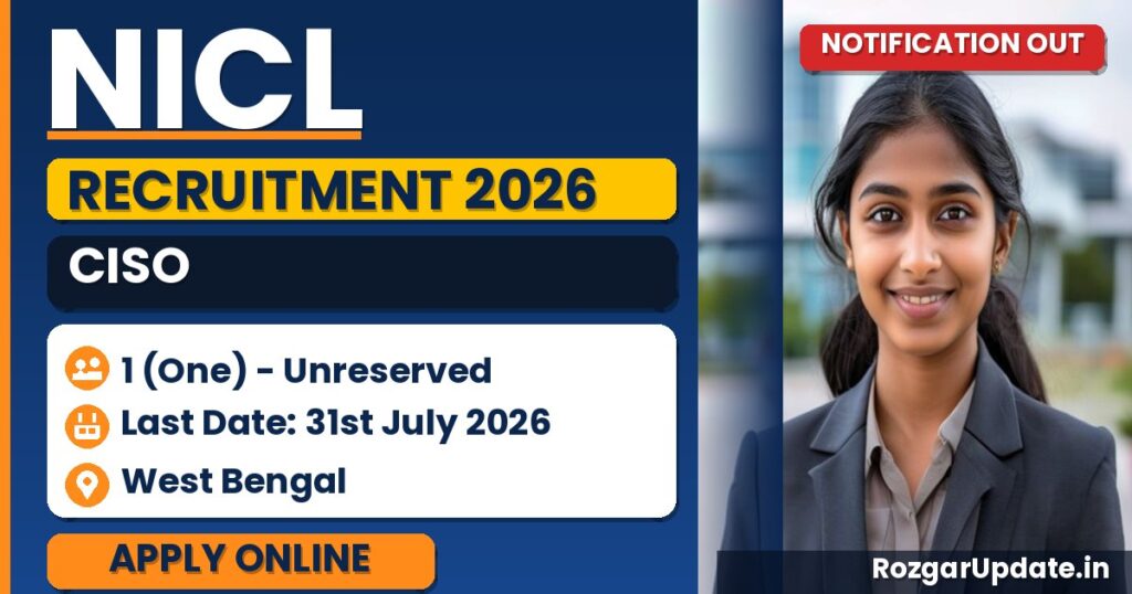 NICL CISO Recruitment 2026 - banner image