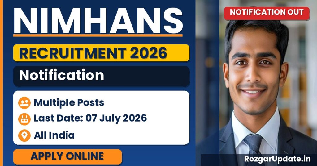 NIMHANS Recruitment 2026 - banner image