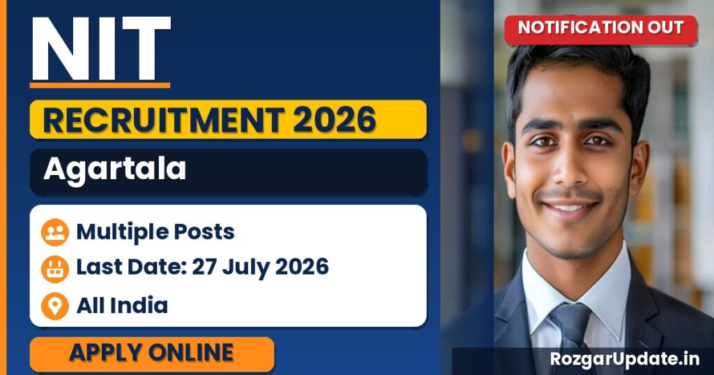 NIT Agartala Recruitment 2026 - banner image