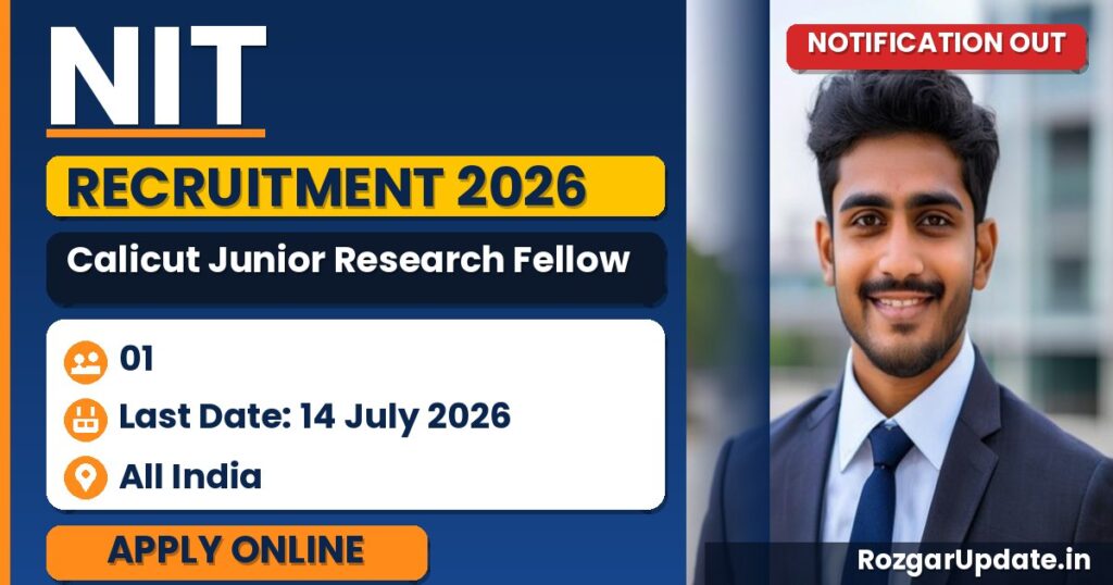 NIT Calicut Junior Research Fellow Recruitment 2026 - banner image