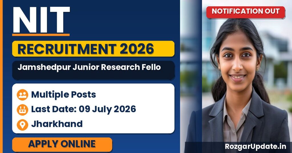 NIT Jamshedpur Junior Research Fellow Recruitment 2026 - banner image
