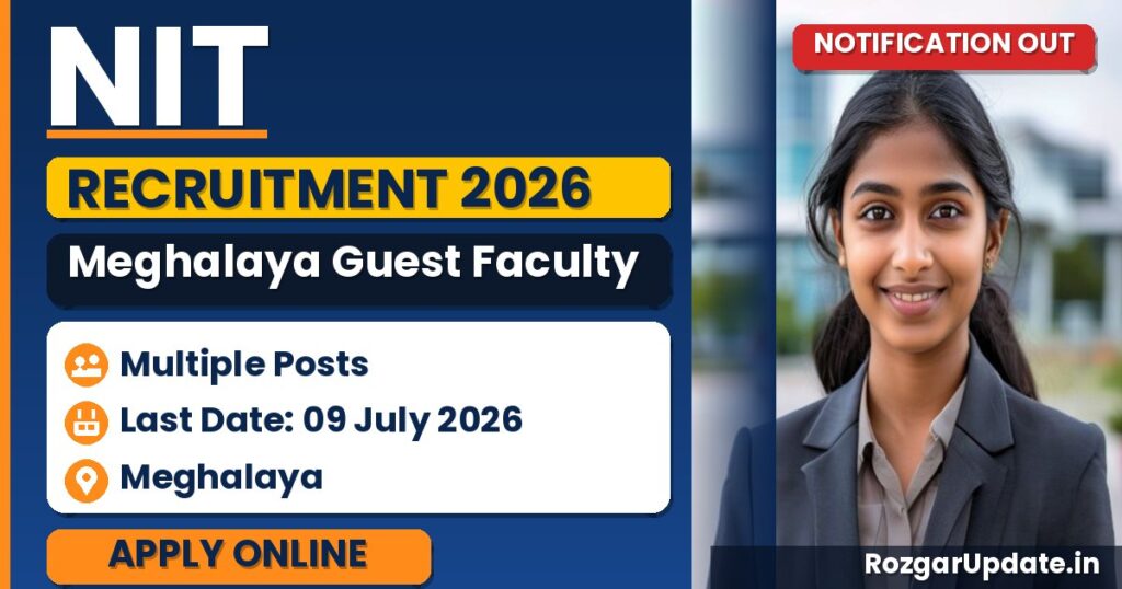 NIT Meghalaya Guest Faculty Recruitment 2026 - banner image
