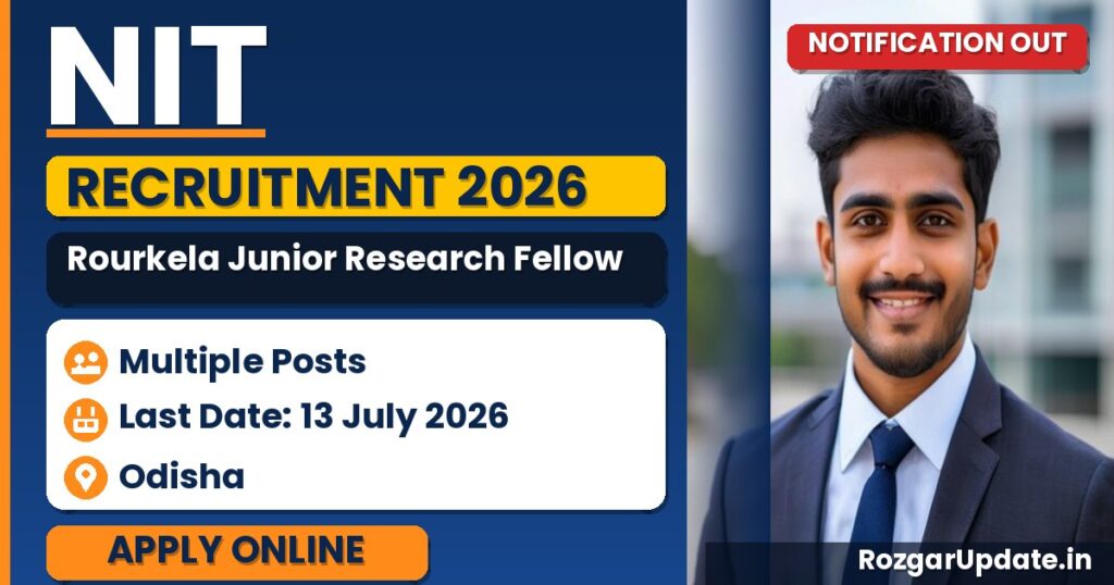 NIT Rourkela Junior Research Fellow Recruitment 2026 - banner image