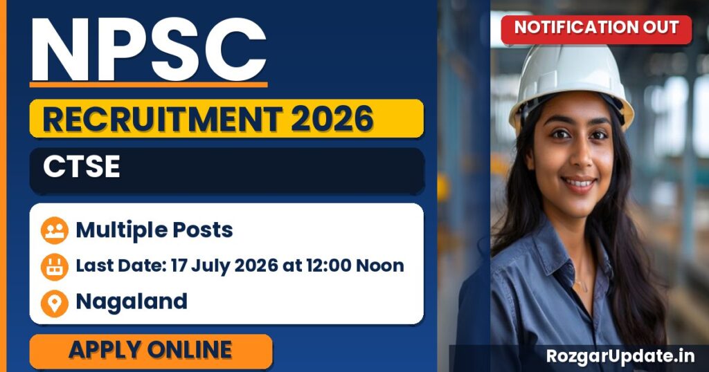 NPSC CTSE Recruitment 2026 - banner image