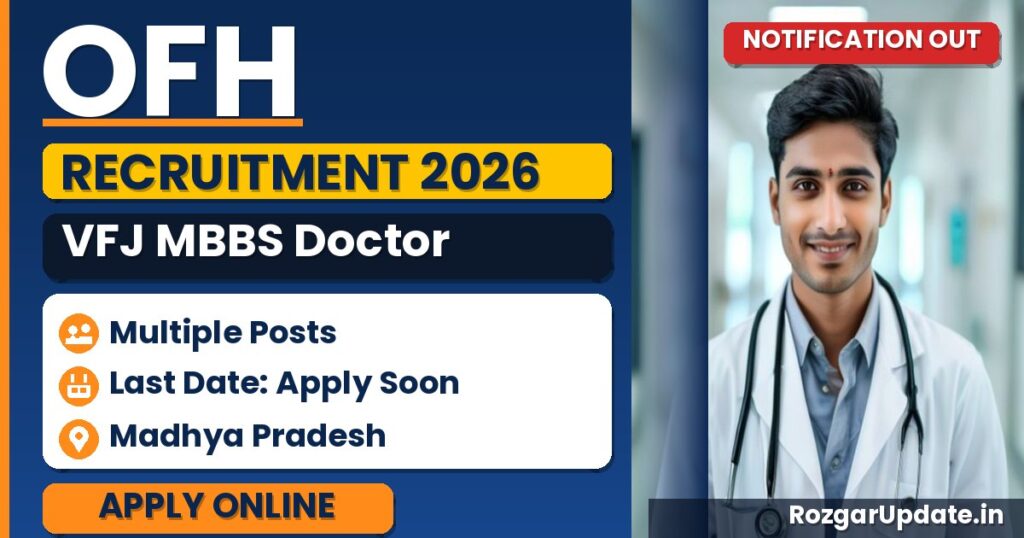 OFH VFJ MBBS Doctor Recruitment 2026 - banner image