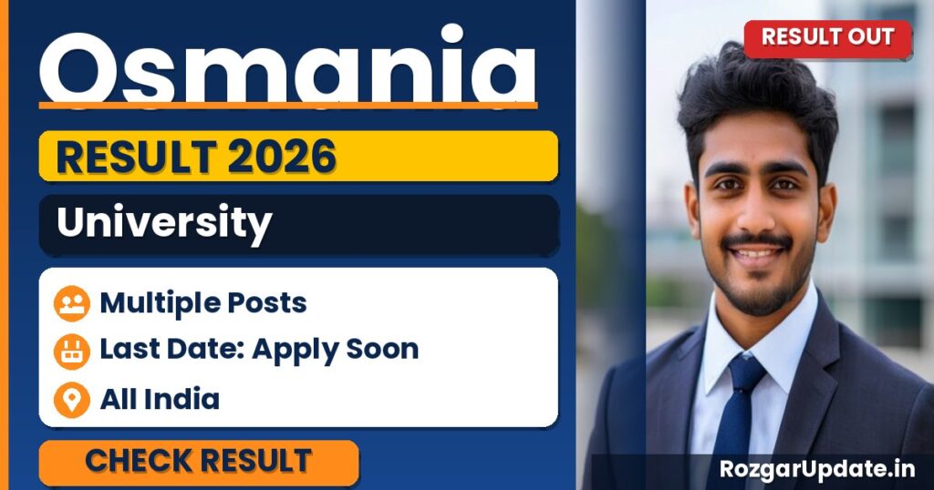 Osmania University Results 2026 Released - banner image