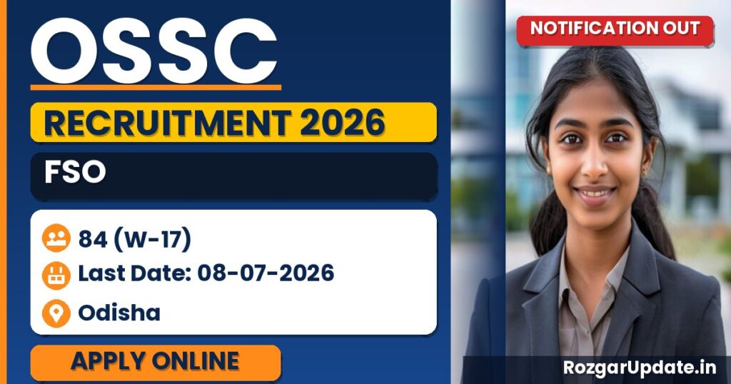 OSSC FSO Recruitment 2026 Notification Out - banner image
