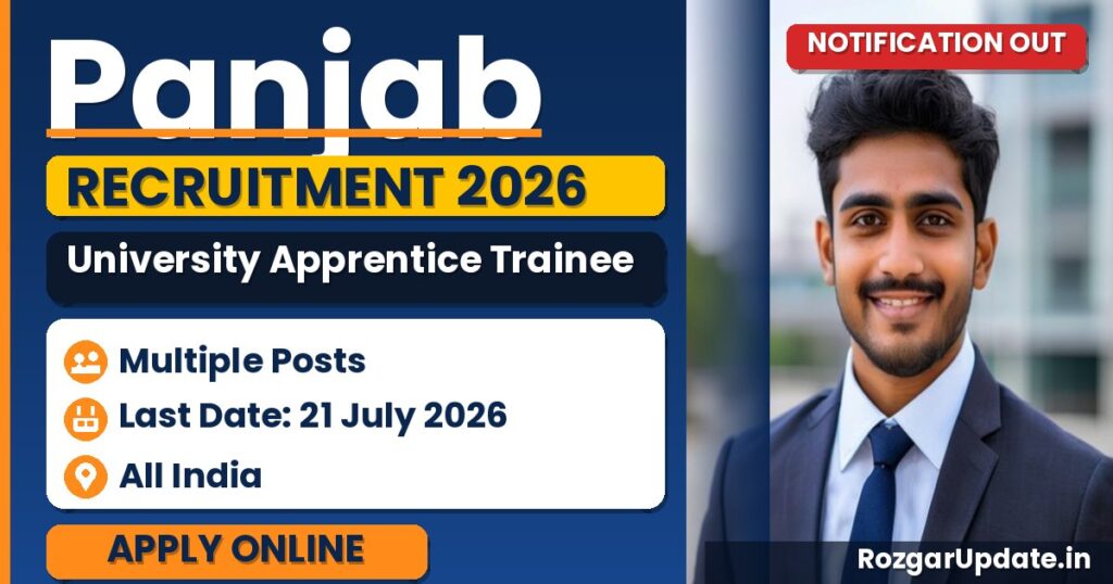 Panjab University Apprentice Trainee Recruitment 2026 - banner image