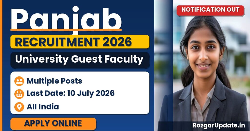 Panjab University Guest Faculty Recruitment 2026 - banner image