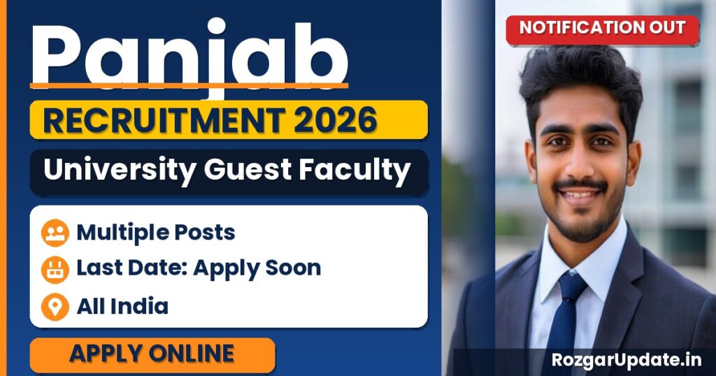 Panjab University Guest Faculty Recruitment 2026 - banner image