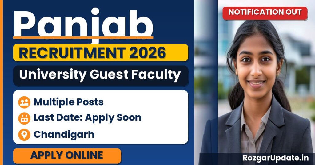 Panjab University Guest Faculty Recruitment 2026 - banner image