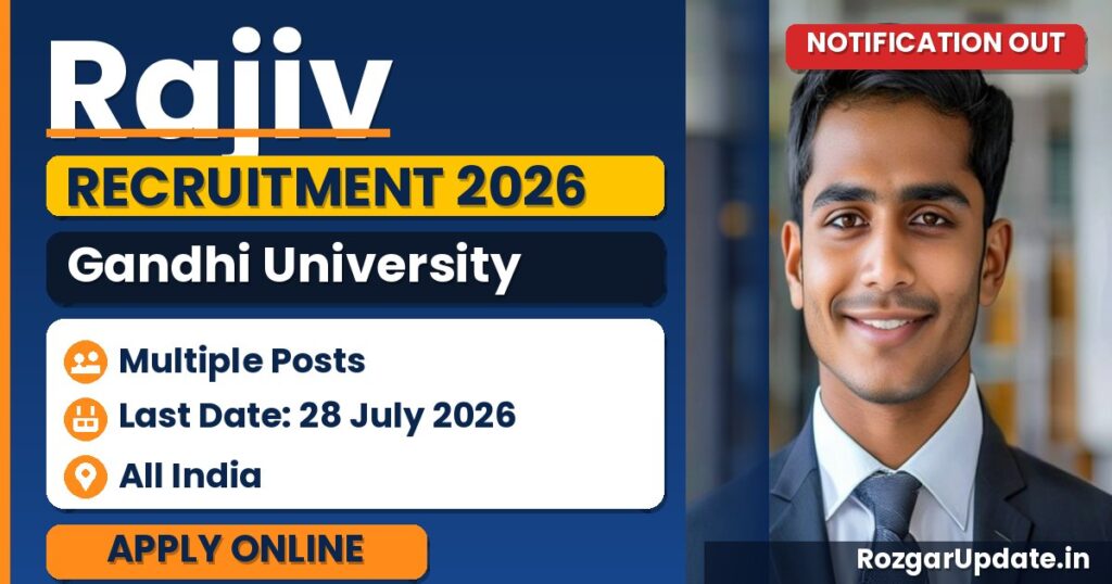 Rajiv Gandhi University Recruitment 2026 - banner image