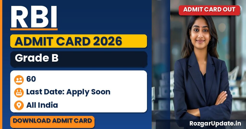 RBI Grade B Admit Card 2026 - banner image