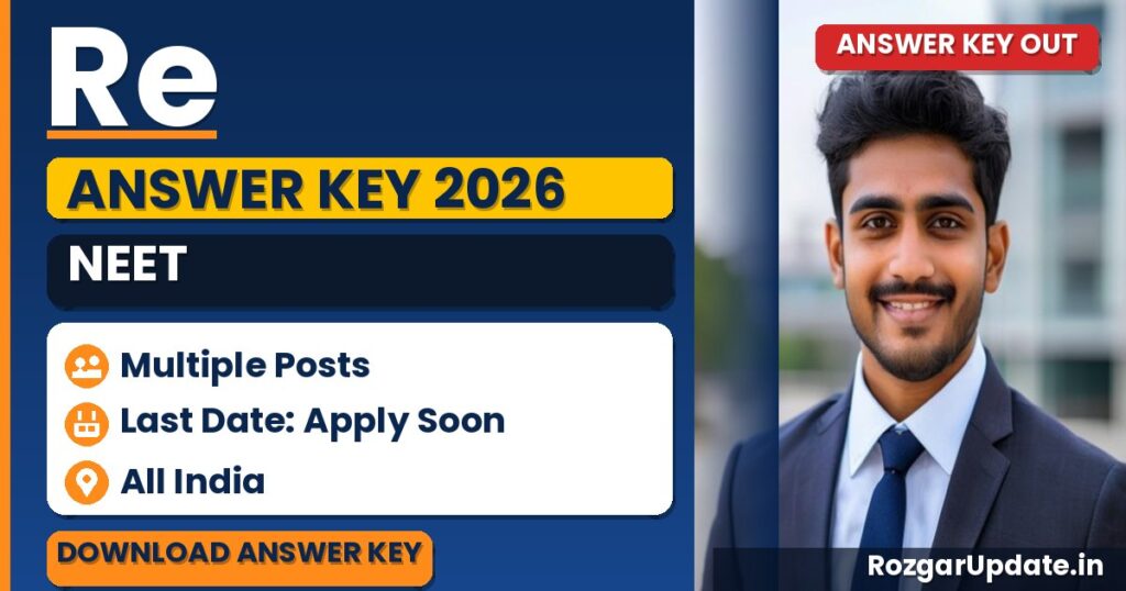 Re NEET Answer Key 2026 Code 50 (Unofficial) - banner image