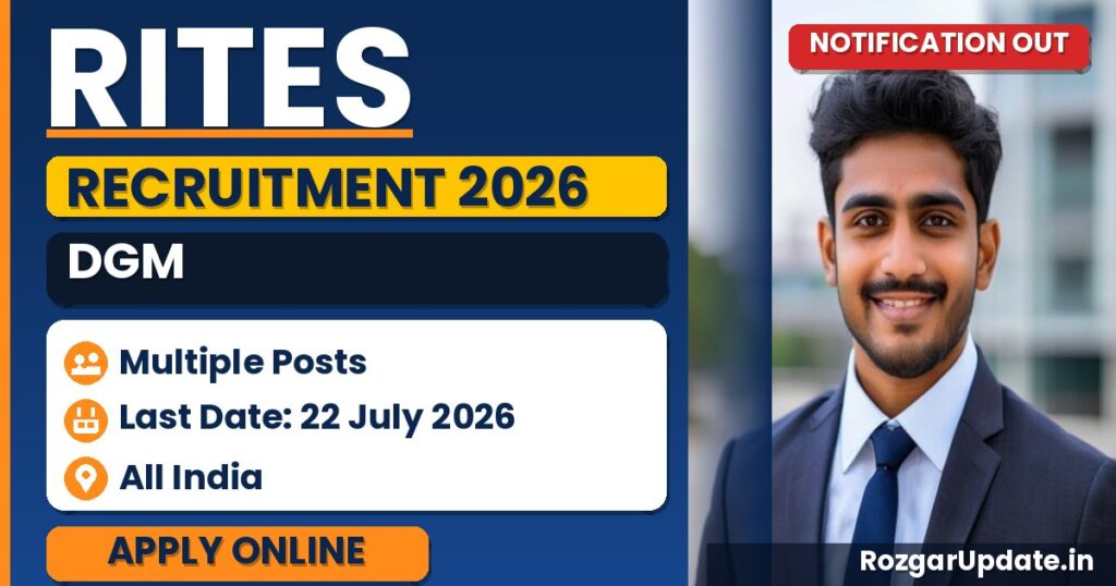 RITES DGM Recruitment 2026 - banner image