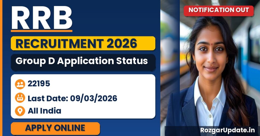 RRB Group D Application Status 2026 (CEN 09/2025) - banner image