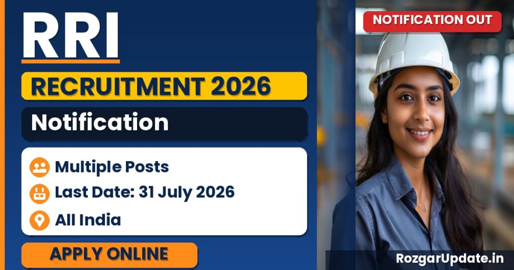 RRI Recruitment 2026 - banner image
