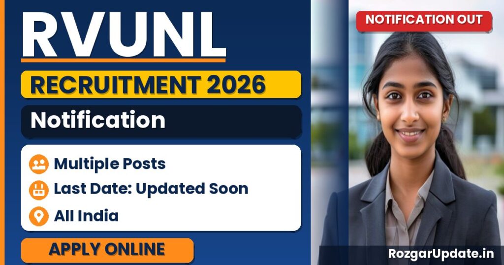 RVUNL Recruitment 2026 (Short Notice) - banner image