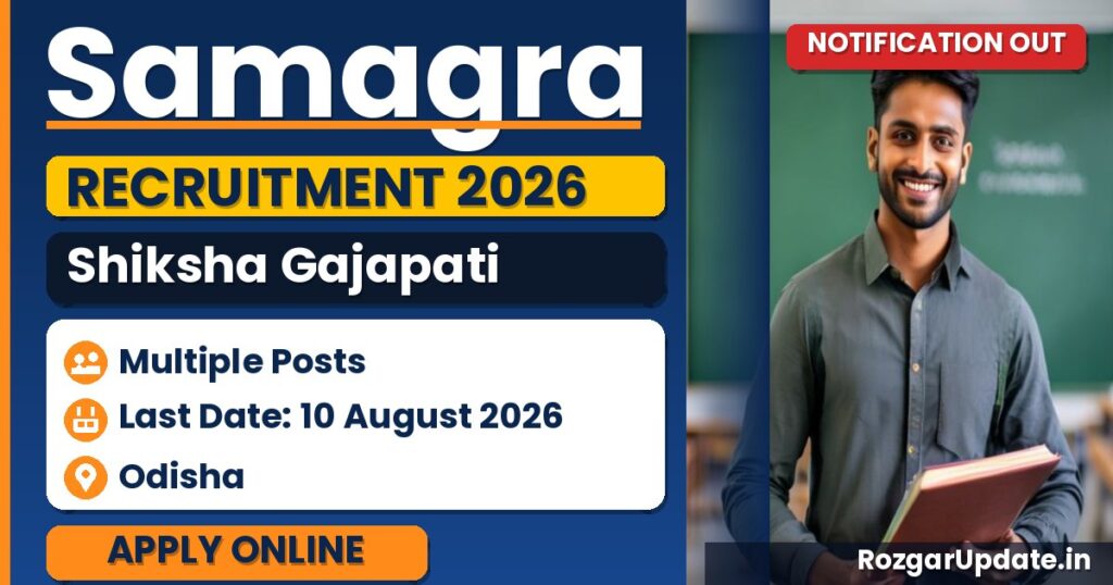 Samagra Shiksha Gajapati Recruitment 2026 - banner image