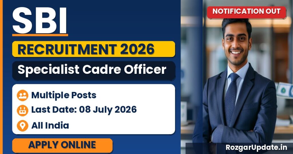 SBI Specialist Cadre Officer Recruitment 2026 - banner image