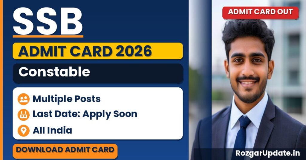 SSB Constable Admit Card 2026 Out - banner image