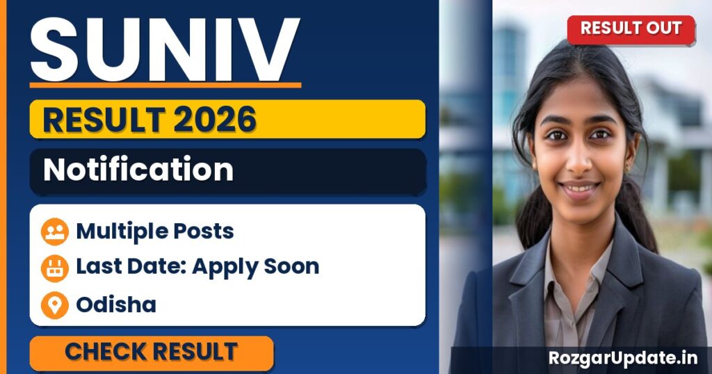 SUNIV Result 2026 Out - banner image