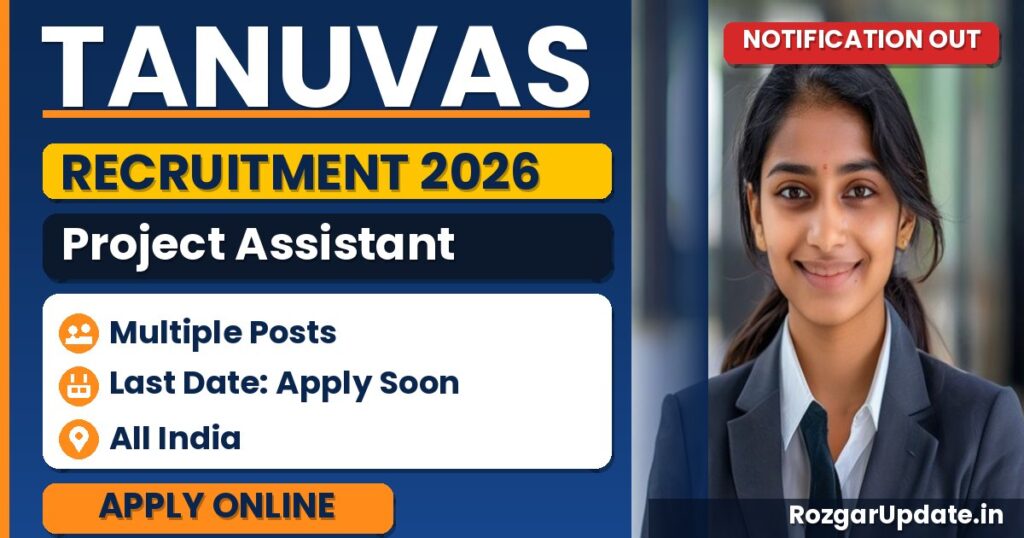 TANUVAS Project Assistant Recruitment 2026 - banner image