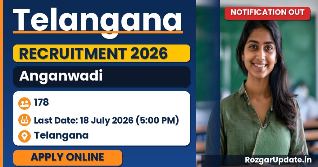 Telangana Anganwadi Recruitment 2026 - banner image