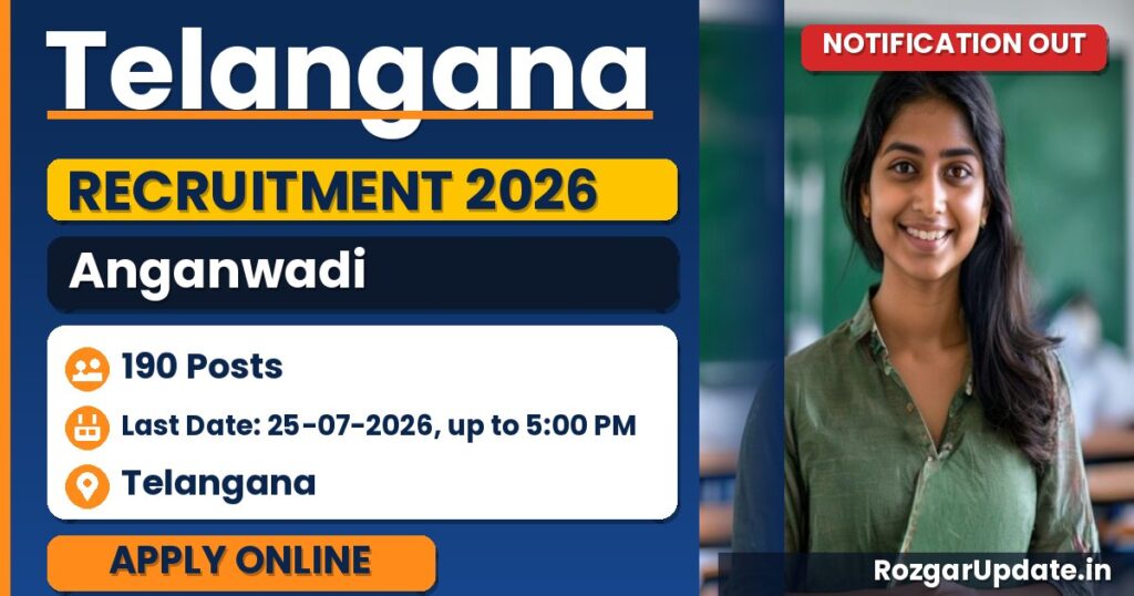 Telangana Anganwadi Recruitment 2026 - banner image
