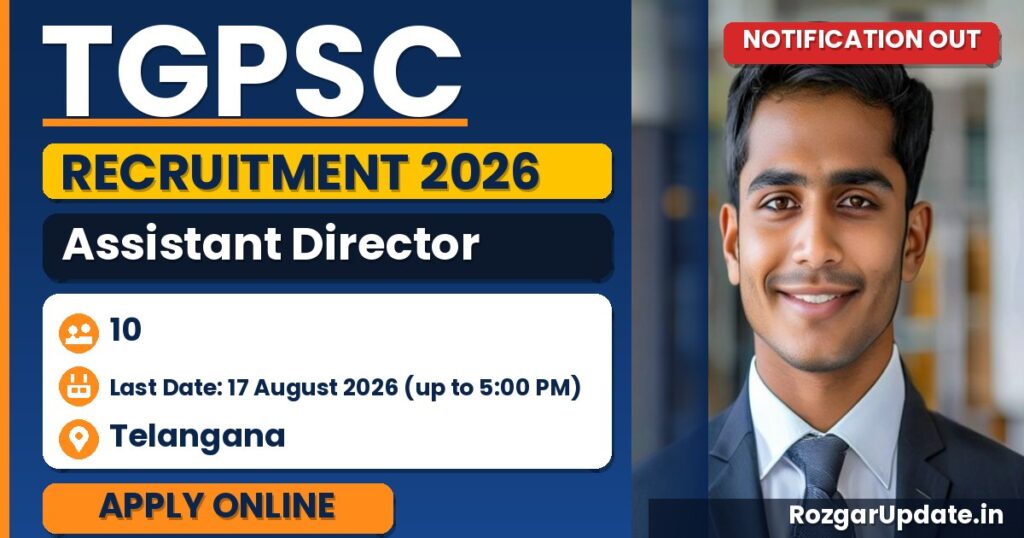 TGPSC Assistant Director Recruitment 2026 - banner image