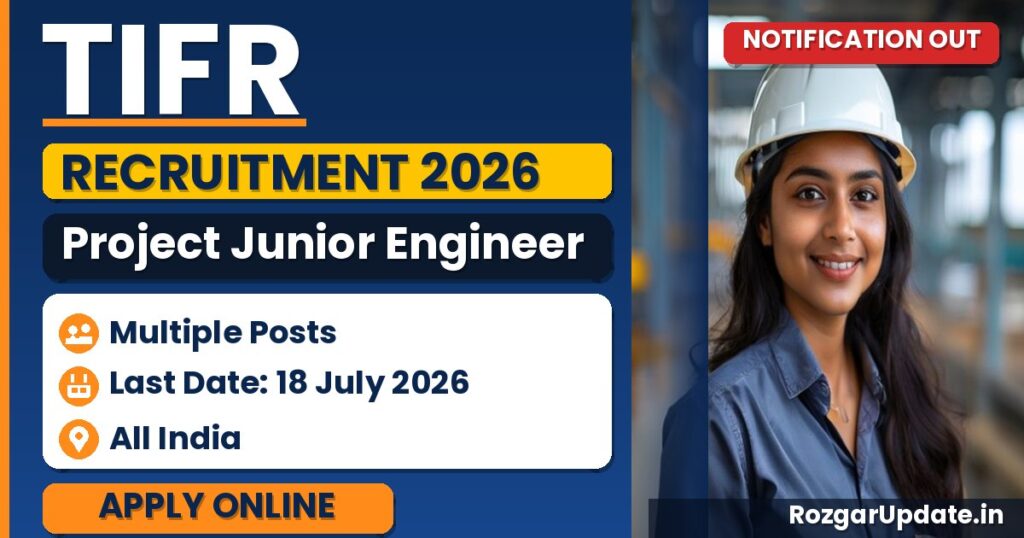 TIFR Project Junior Engineer Recruitment 2026 - banner image