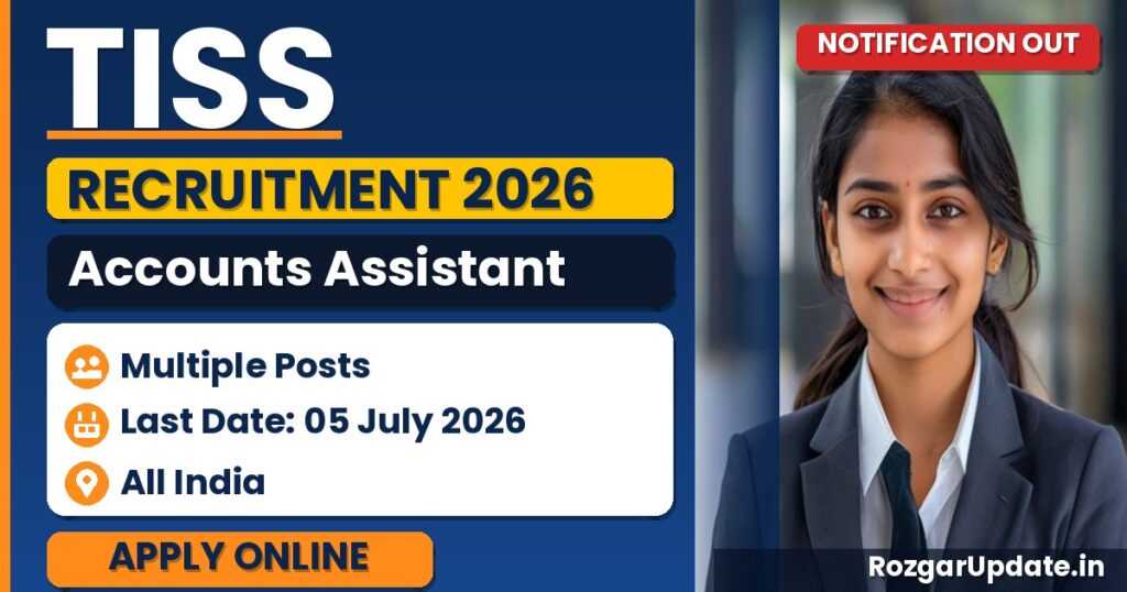 TISS Accounts Assistant Recruitment 2026 - banner image