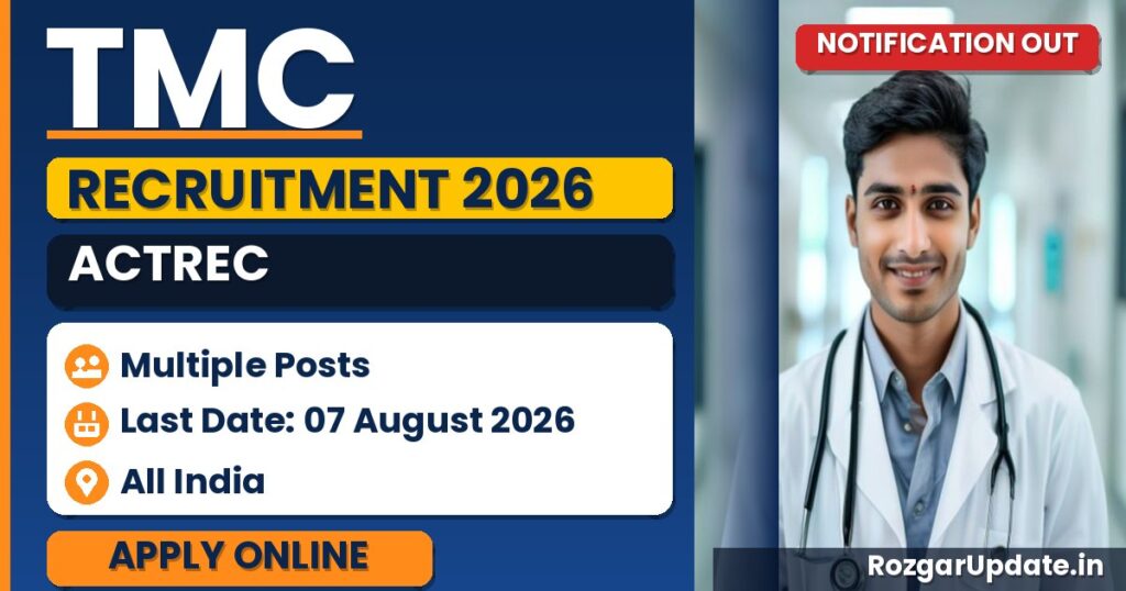 TMC ACTREC Recruitment 2026 - banner image