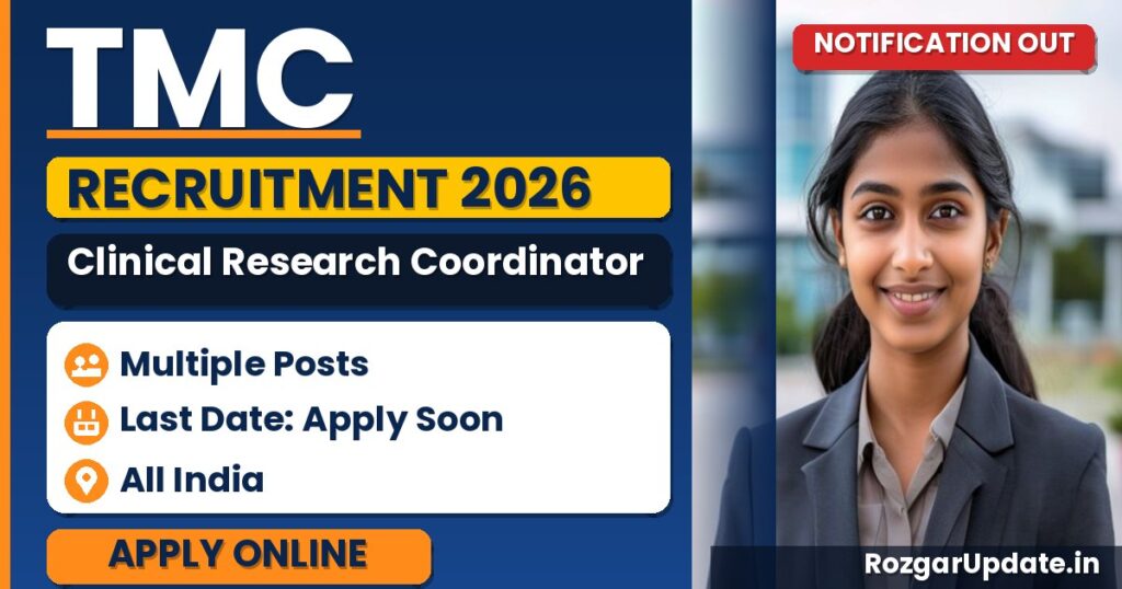 TMC Clinical Research Coordinator Recruitment 2026 - banner image