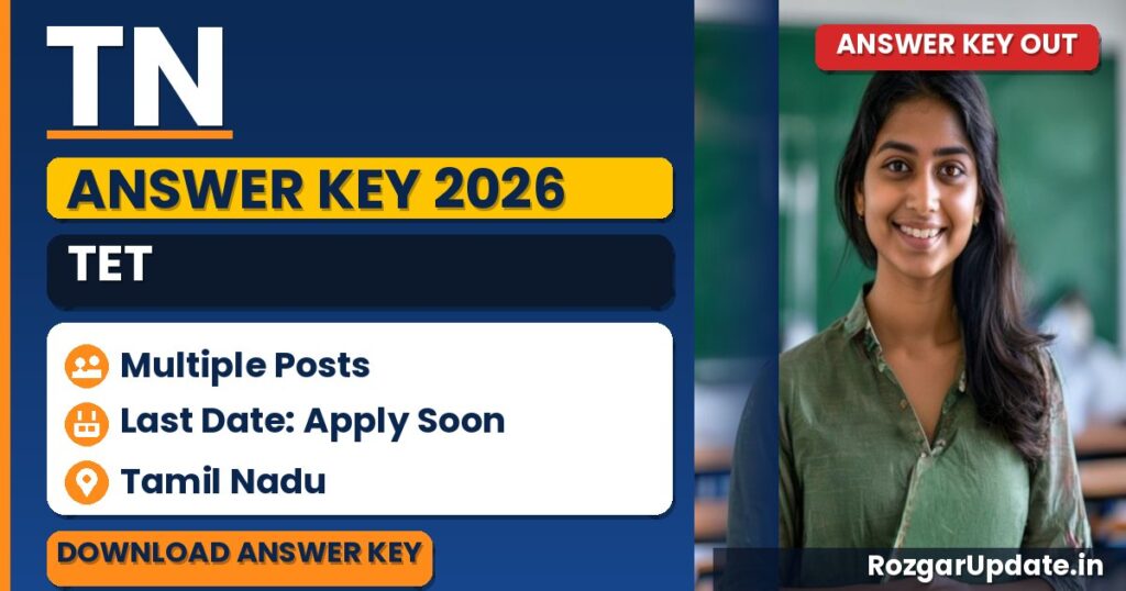 TN TET Answer Key 2026: Download Paper 1 & 2 Keys at TRB - banner image