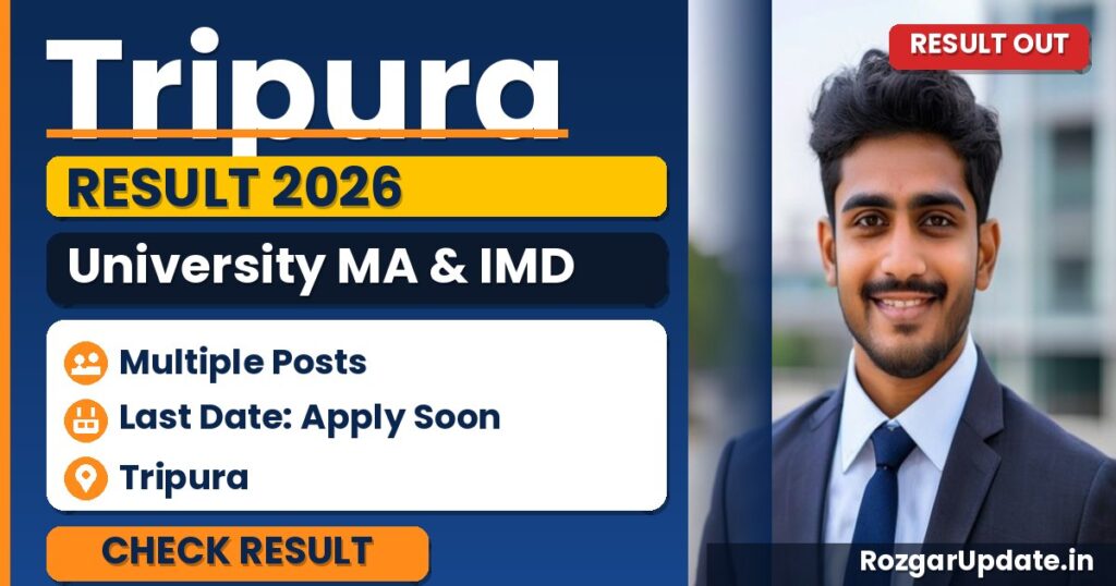 Tripura University MA & IMD Result 2026 Out - banner image