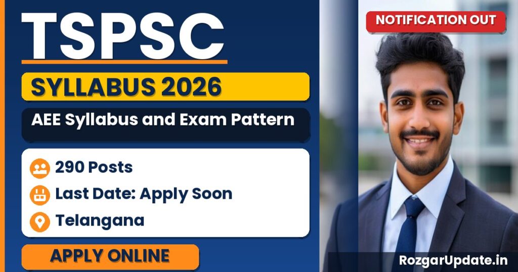 TSPSC AEE Syllabus and Exam Pattern 2026 - banner image
