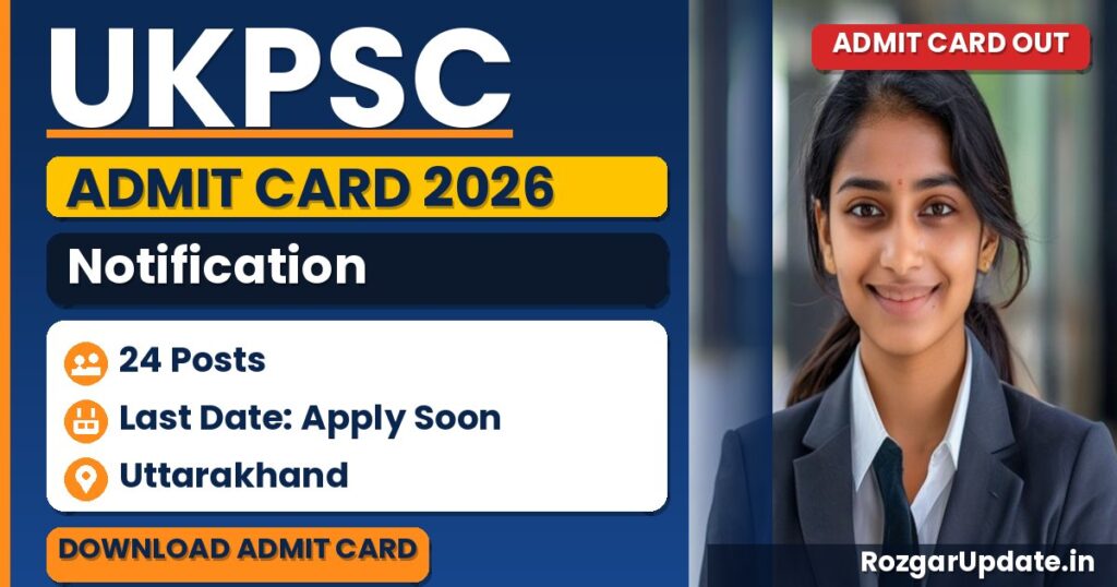 UKPSC Admit Card 2026 Out - banner image