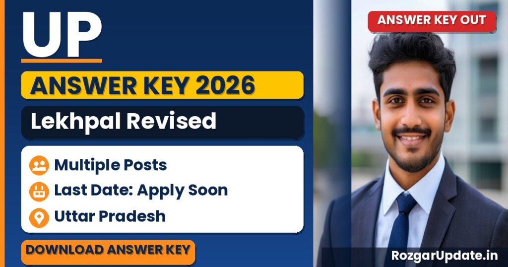 UP Lekhpal Revised Answer Key 2026 Out - banner image