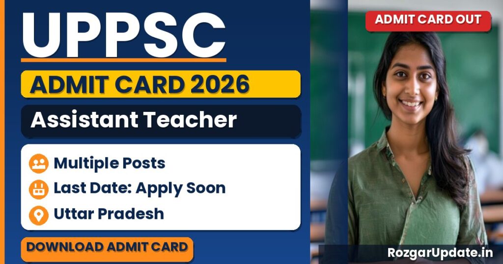 UPPSC Assistant Teacher Admit Card 2026 - banner image