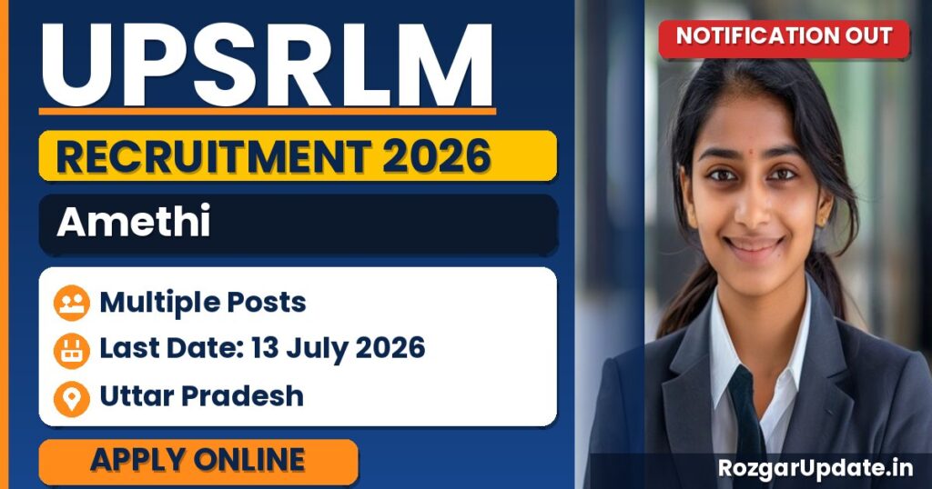 UPSRLM Amethi Recruitment 2026 - banner image